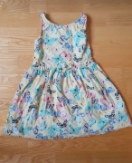Sukienka letnia w motyle H&M 128