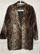 RESERVED PANTERKA HIT!! PŁASZCZ KURTKA PLUSZ PIKOWANA PODSZEWKA ROZMIAR 36