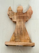 figurka z drewna anioł christmas angel mango wood home accents 30cm