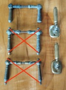 KLAMKA MOSIĘŻNA stare klamki mosiężne do drzwi