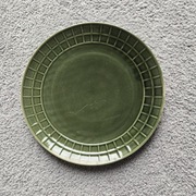 PRUSZKÓW  - TALERZ ZIELONY -  PRL