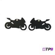 ścigacze kolczyki, kolczyki wkręty, motocykle