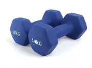 Zestaw granatowe hantle 10kg