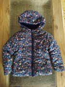 Urocza, zimowa kurtka w kwiatki, 4 lata