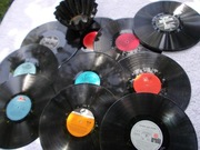 WINYL LP decoupage dekoracja wyroby plastyczne 10 sztuk