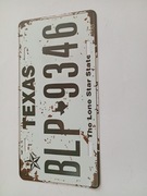Zawieszka metalowa replika kopia tablica rejestracyjna Texas 31x15,5 cm