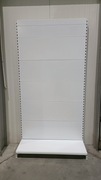 Regał sklepowy przyścienny biały wysoki 120x45x240 (półka 1)