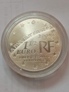 Francja Srebro, 1,5 Euro-2005r.  Proof.