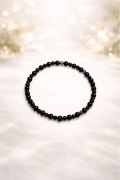Czarna bransoletka z kamienia naturalnego