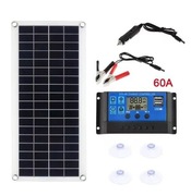 GIĘTKI PANEL SOLARNY DO ładowanie telefonu, akumulatora USB kontroler 60A