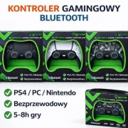 Kontroler gamingowy Bluetooth Battletron – PS4 / PC / Nintendo, NOWY