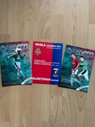 3x program meczowy Glentoran Belfast - Wisła Kraków 2002/2003 Puchar UEFA