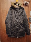 Dłuższa kurtka płaszcz parka flek zimowa TU 146