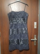 Granatowa elegancka sukienka roz S 