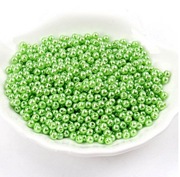8mm akrylowe koraliki z dziurką zielone 100szt