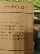 Eko-Light Żarówka Dekoracyjna 4W G80 E27 Amber Barwa: Ciepła