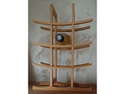 Nowy Drewniany Stojak na Wino, Regał na alkohole Drewniany na 12 butelek