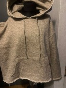 ZARA bluza z kapturem kangurka wdzianko casual dresy oversize melanż 