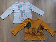 2 bluzki dla dziewczynki 104