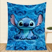 Nowy mięciutki duży koc bajkowy Stitch i Lilo 150x200