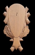 Duża dębowa deska pod czaszkę jelenia 48,5/27,5/2,3 cm