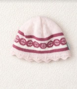 Czapka SternTaler 47 cm 6–12 mies. różowa malinowy wzór NOWA