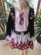 Kostium Monster High na Halloween dziewczynka uczennica zombi 9-10 lat