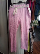 Spodnie na gumce pasy szare 