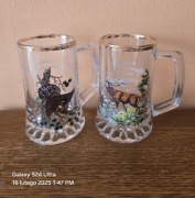 2 kufle myśliwskie 0,35l Bavaria XXw. Jeleń Głuszec. 