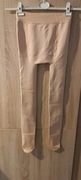 Legginsy bezowe rajstopowe XL