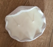 Świeca sojowa  muszla, skorupa -gips polimerowy