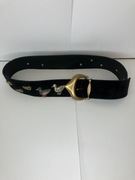 Pasek skórzany z kaczkami 