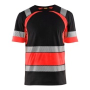 Koszulka Blaklader 3421 High Vis (czarno-czerwono) r. M t-shirt 