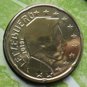 LUKSEMBURG  2019 20 CENTÓW  "MOST" UNC !!!!!!!!!!