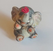 Słoń porcelanowy słonik porcelana średni figurka