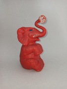 PRL stara zabawka skarbonka słoń słonik true vintage Polska złotówka