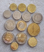 ZESTAW 14 monet. 2013 RM, 2019 Fe, 2021, 2022...  NISKIE NAKŁADY MENNICZE