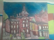 RUDA ŚLĄSKA  - NOWY BYTOM.  OBRAZ NA PŁÓTNIE.