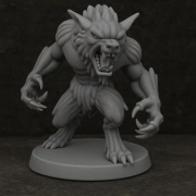 wilkołak w szale  figurka kolekcjonerska RPG
