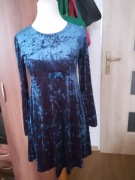 Sukienka damska granatowa elastyczna 