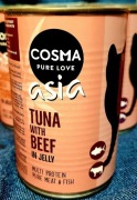 400g Cosma Asia Tuńczyk z wołowiną w galaretce - Karma dla kota