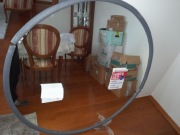 Lustro łazienkowe fi 120 cm