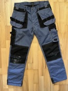 SPODNIE ROBOCZE BLUEWEAR 52 stalowo czarne 88-92 pas