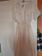 Sukienka ażurowe biała 