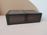 skrzynia drewniana skrzynka rękodzieło 37x21