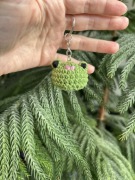 Breloczek zawieszka do kluczy żaba handmade