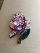 Broszka. Kwiat magnolii.