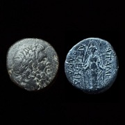 moneta Grecka - Phrygia Apameia - Zeus 88-40r. p.n.e