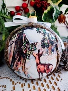 Bombka medalion 10 cm wyprzedaż