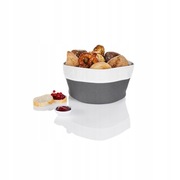 Koszyk na pieczywo tkanina biało-szary